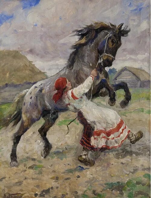 Кони в живописи. Картины русских художников с лошадьми. Произведения про лошадей