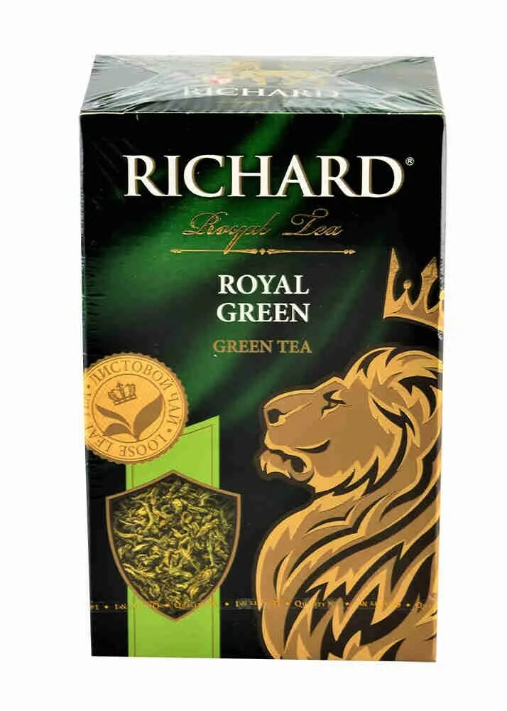 Чай "Richard" 90гр Royal Green. Чай Richard зеленый листовой Royal Green 90г. Richard green