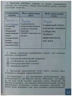 Обществознание 6 класс учебник стр 167 таблица