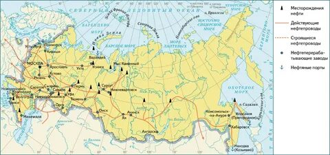 Характеристика нефтяных баз география 9 класс