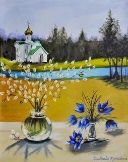 Вербное воскресенье рисунок