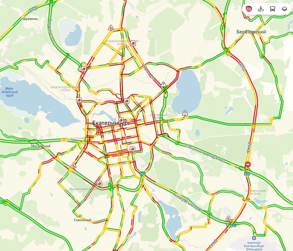 Данные пробок
