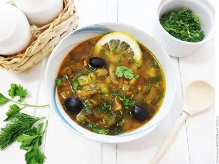 Солянка без огурцов и маслин