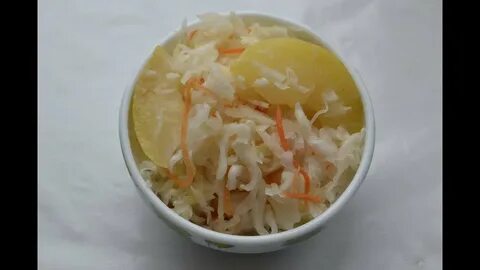 Квашеная капуста с яблоками