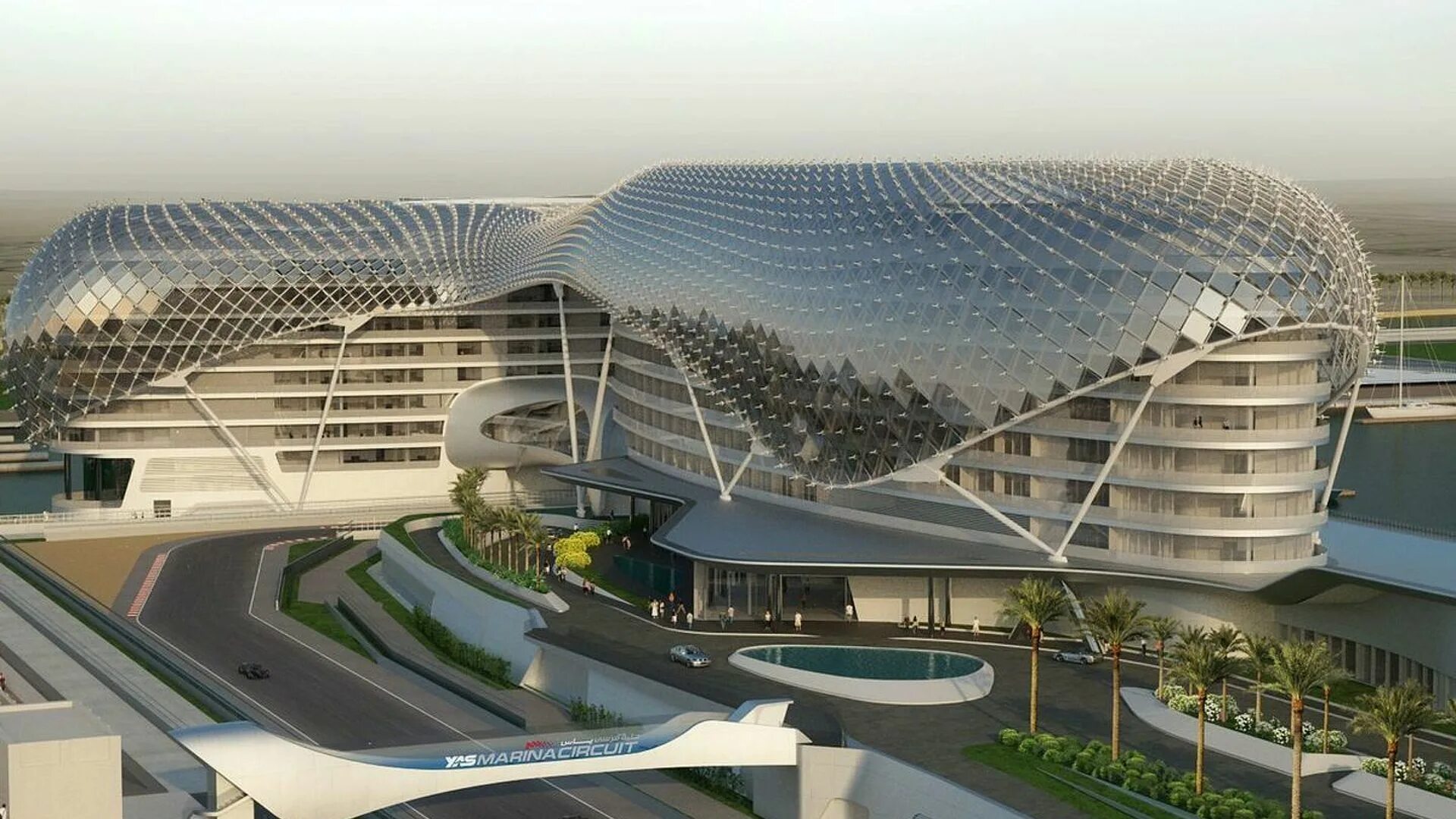 Яс н. Отель Абу Даби f1. Yas Viceroy в Абу-Даби..