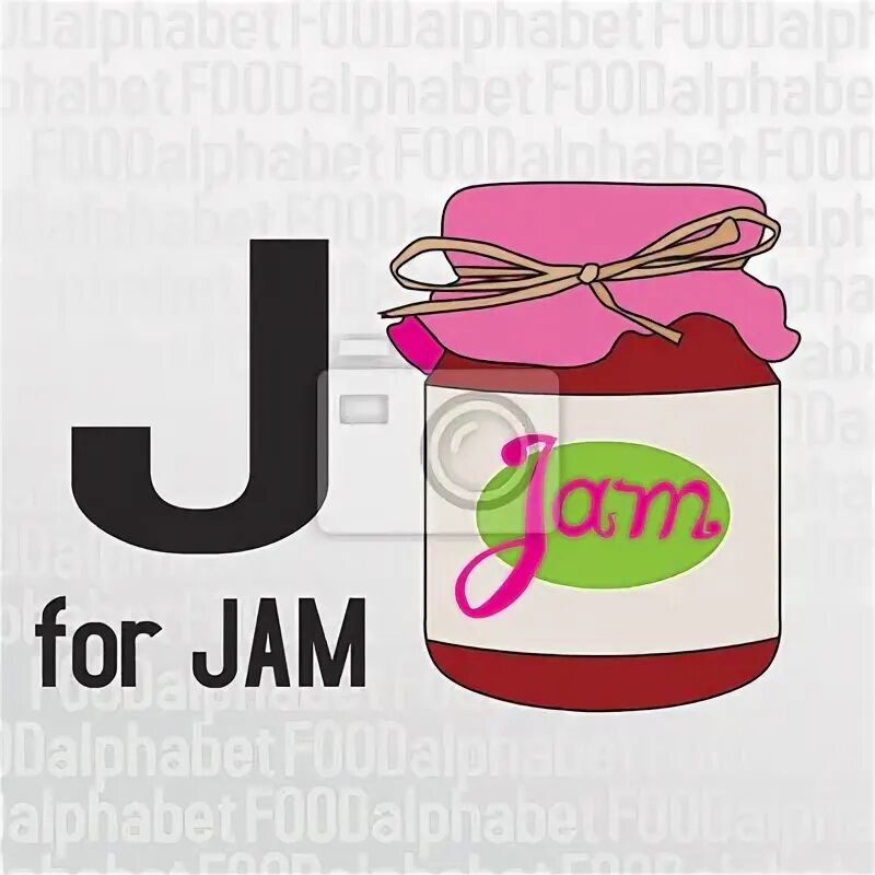 J for Jam. Jam буквы. Карточки j for Jam. Джем по англ.