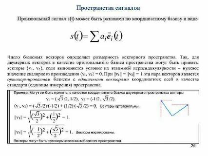 Пространства сигналов