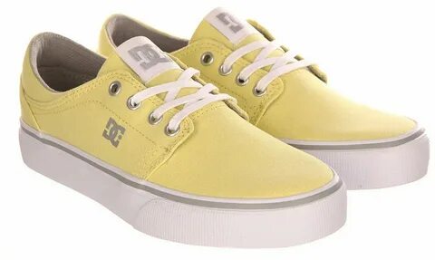 Светло желтые женские кроссовки dc shoes