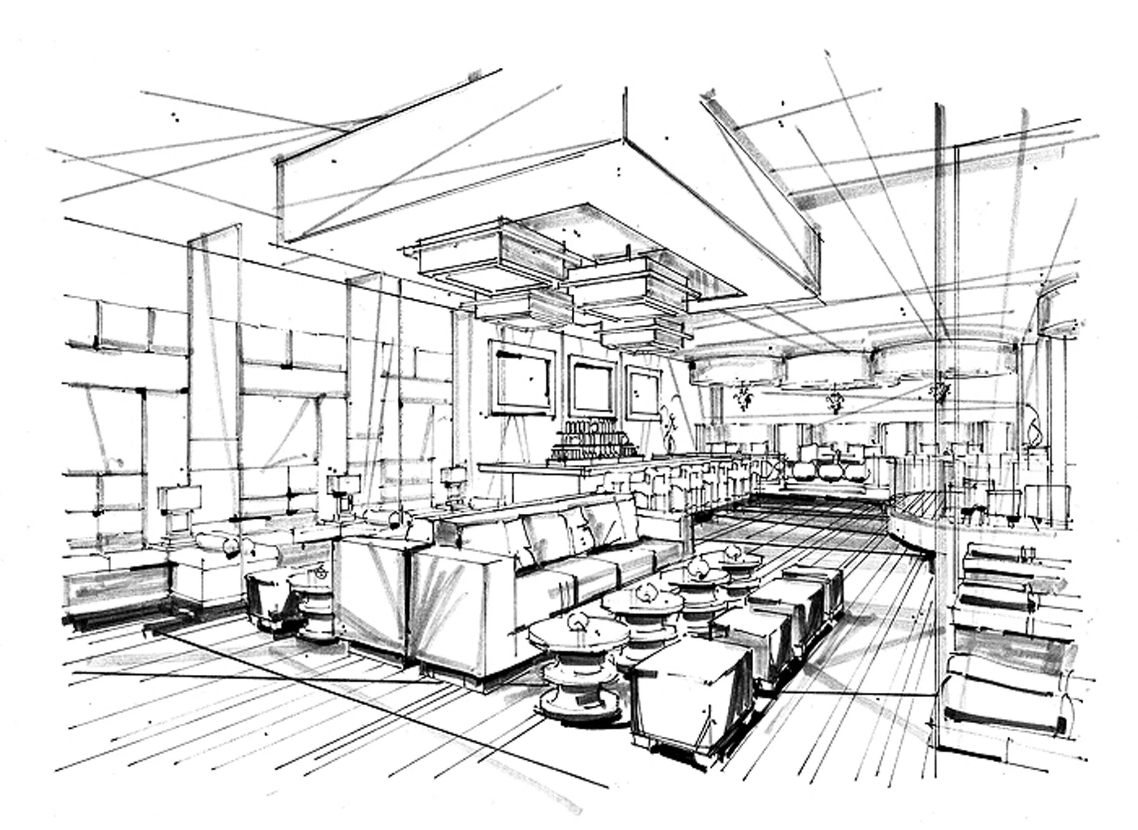 Perspective design. Perspective design. фронтальный интерьер комнаты. интерьер в перспективе. архитектурный эскиз интерьера.