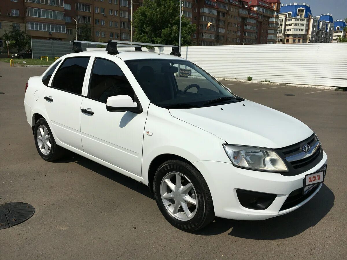 Как выглядит белая лада гранта Купить б/у Lada (ВАЗ) Granta I 1.6 MT (87 л.с.) бензин механика в Казани: белый