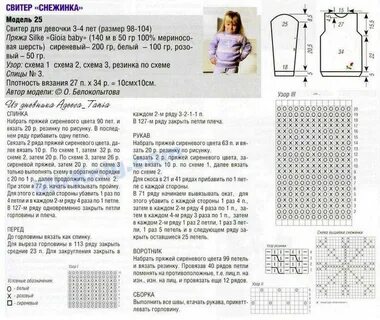 Свитер девочке 5 лет спицами описание
