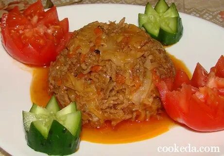 Капуста с фаршем в мультиварке