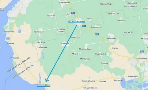 Покровское на карте украины