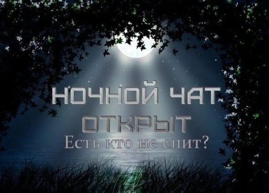 Это ночь не дает нам спать. Ночной чат.