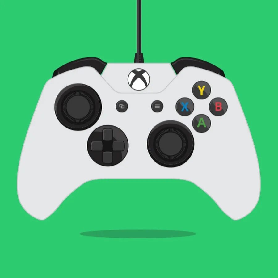 Xbox flat. Джойстик Xbox арт. Джойстик Икс бокс уан прозрачный. Игры для джойстика. Джойстик стилизованный.