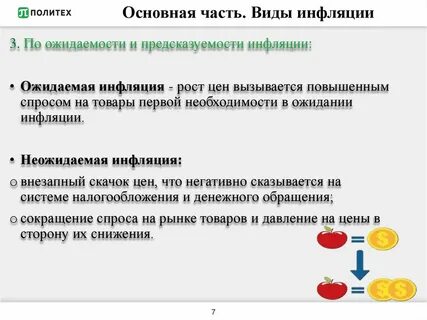 Инфляцией называют резкий скачок цен