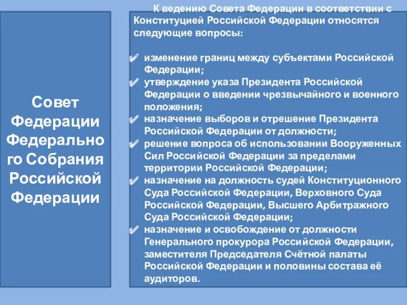 Полномочия федерального собрания по конституции. Полномочия государственной думы рф. назначение выборов президента российской федерации полномочия. к ведению совета федерации относится. полномочия органов гос власти.