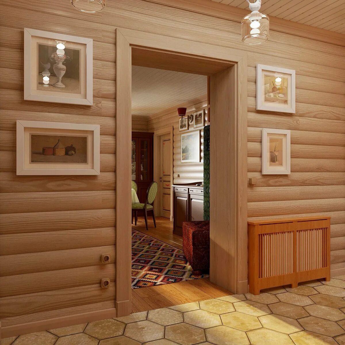 Прихожая в деревянном доме. Прихожая в частном деревянном доме. Прихожая обшитая деревом. Интерьер загородного дома. Деревянный декор для дома.