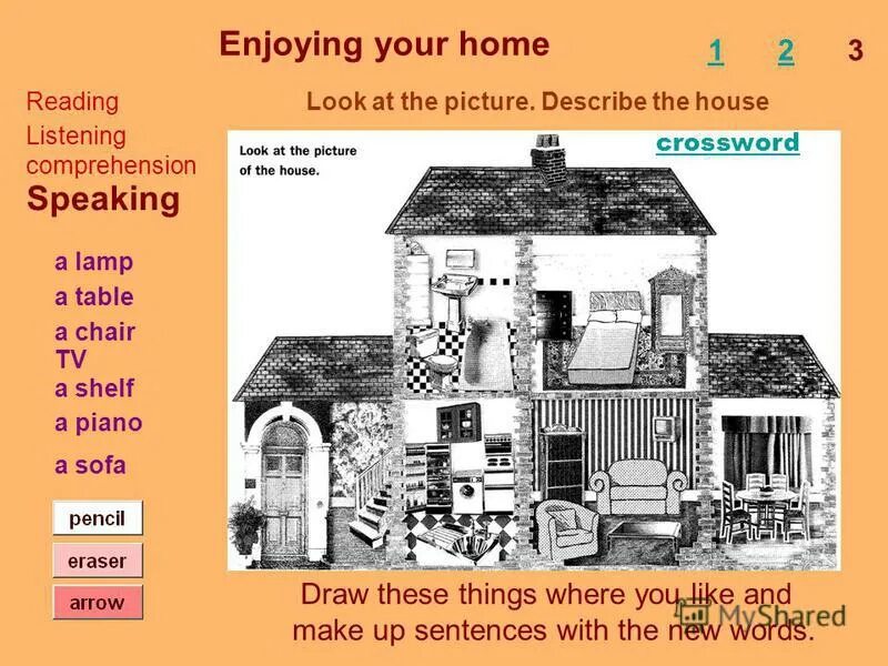 To rent a flat вокабуляр. Speaking about house. There are floors in the house. Speaking about house. Floors in an english house.