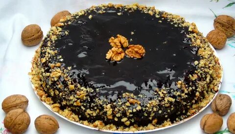 Торт с грецкими орехами
