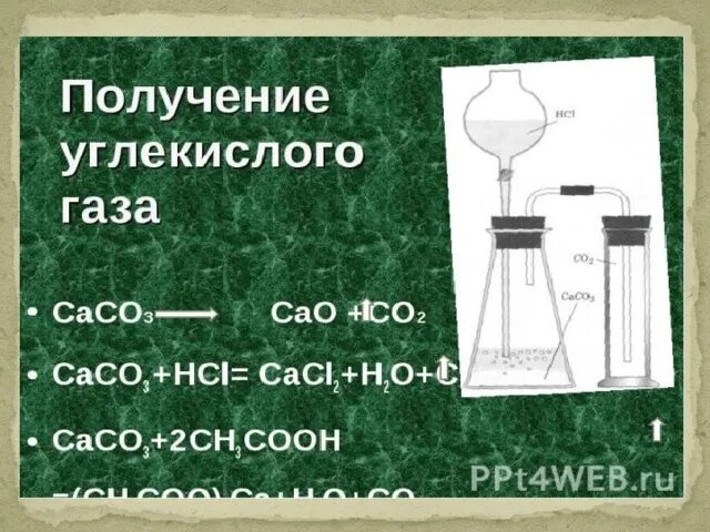 Реакция получения углекислого газа. Способы получения углекислого газа. Получение угла кислого ГАЗ реакция. Прибор для получения углекислого газа.