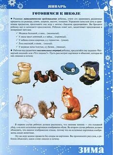 Познавательное развитие в младшей группе январь