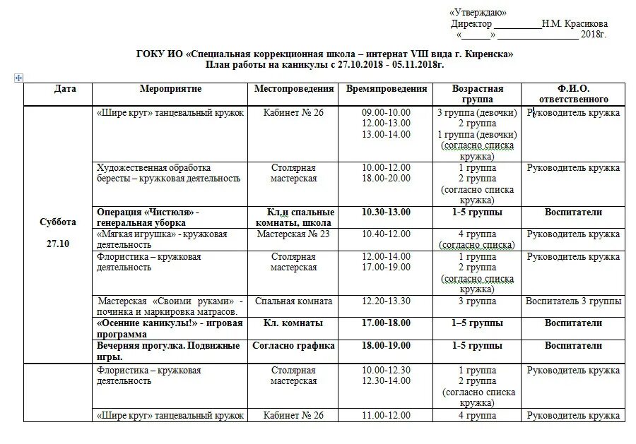 Планирование следующего года