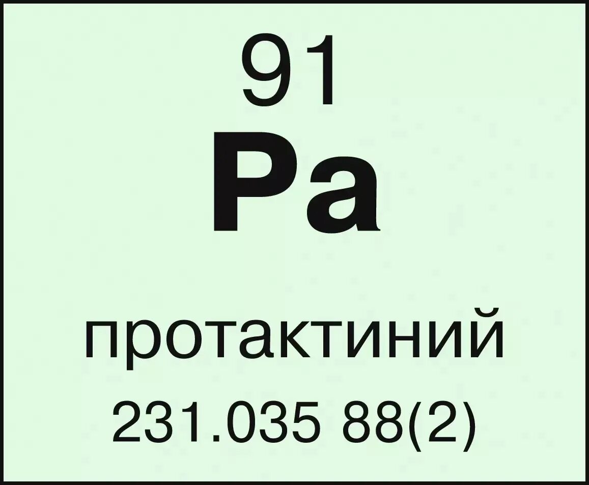 Распад протактиния