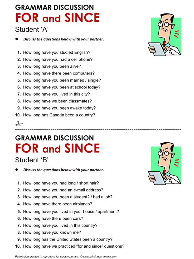 Грамматика for since. Present perfect for since Worksheets. Present perfect since for вопросы. Present perfect for since speaking activities.