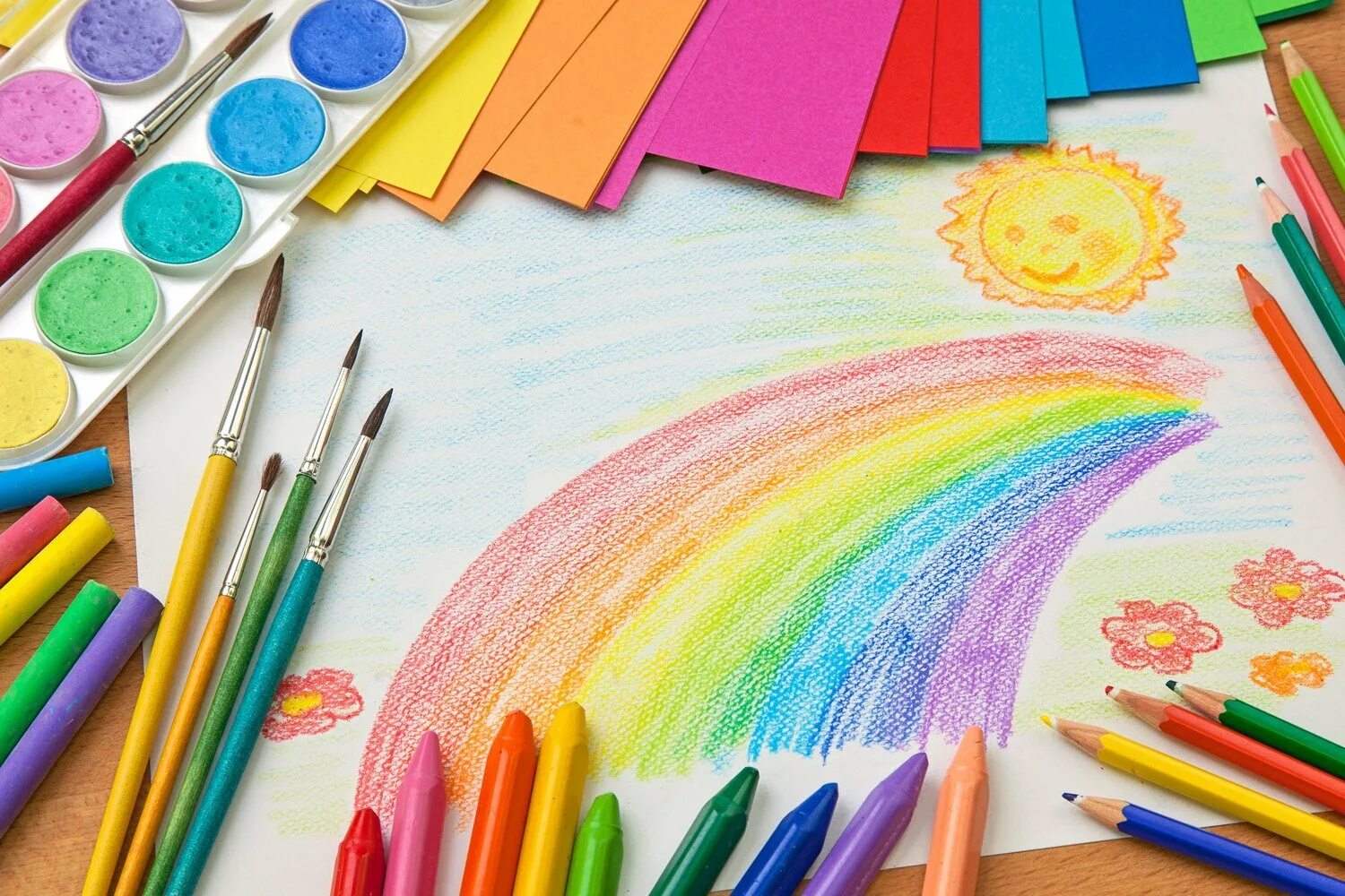 Рисование. Творческая мастерская для детей. Творчество в детском саду. Рисование для дошкольников. Простор творчества
