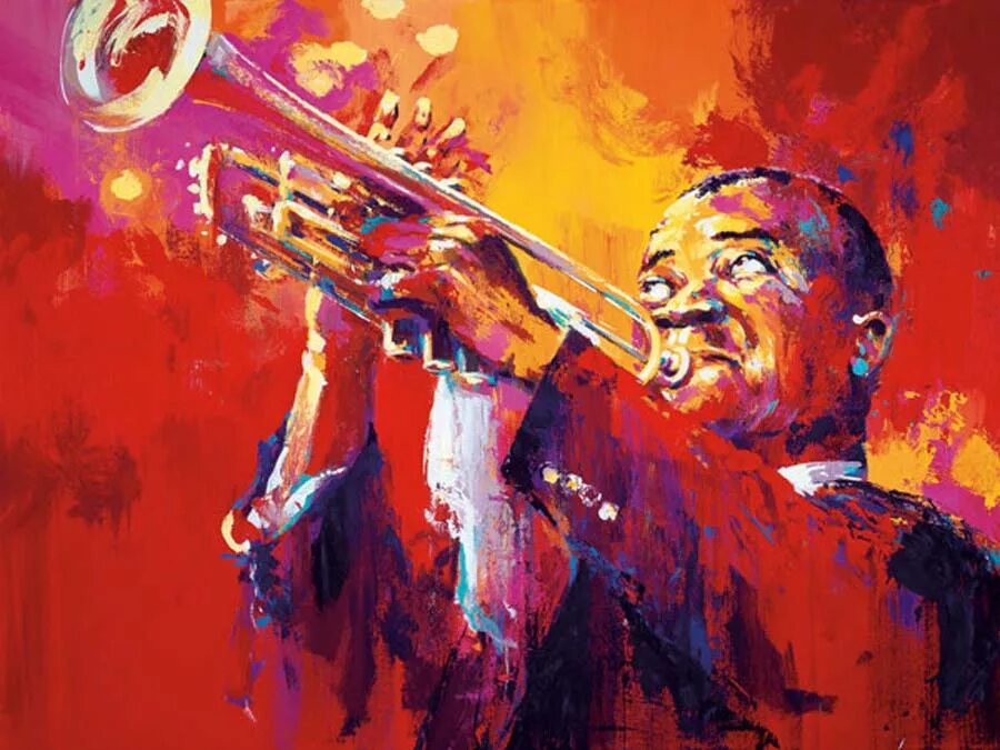 Jazz arts. Луи Армстронг (Louis Armstrong). Луи Армстронг джаз. Луи Армстронг в живописи. Саксофонист Армстронг.