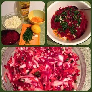 Салаты с красной пошагово
