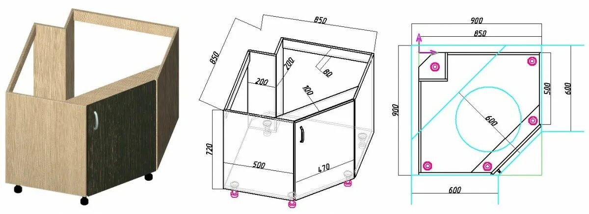 Угловая тумба кухни размеры. Нижний угловой модуль 900х900. Угловой Нижний шкаф кухни чертеж 700х500. Угловой модуль 800х800 для мойки. Нижний кухонный угловой модуль 90º.