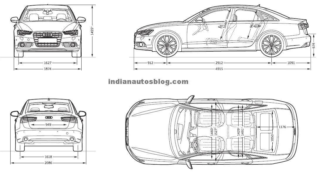 A6 c6 размеры