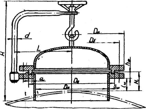 Люка аппаратов. Подъемно поворотное устройство ОСТ 26-2013-83. Поворотное устройство крышки теплообменника. Подъемно поворотные устройства теплообменников. Устройства подъемно-поворотные для крышек люков.
