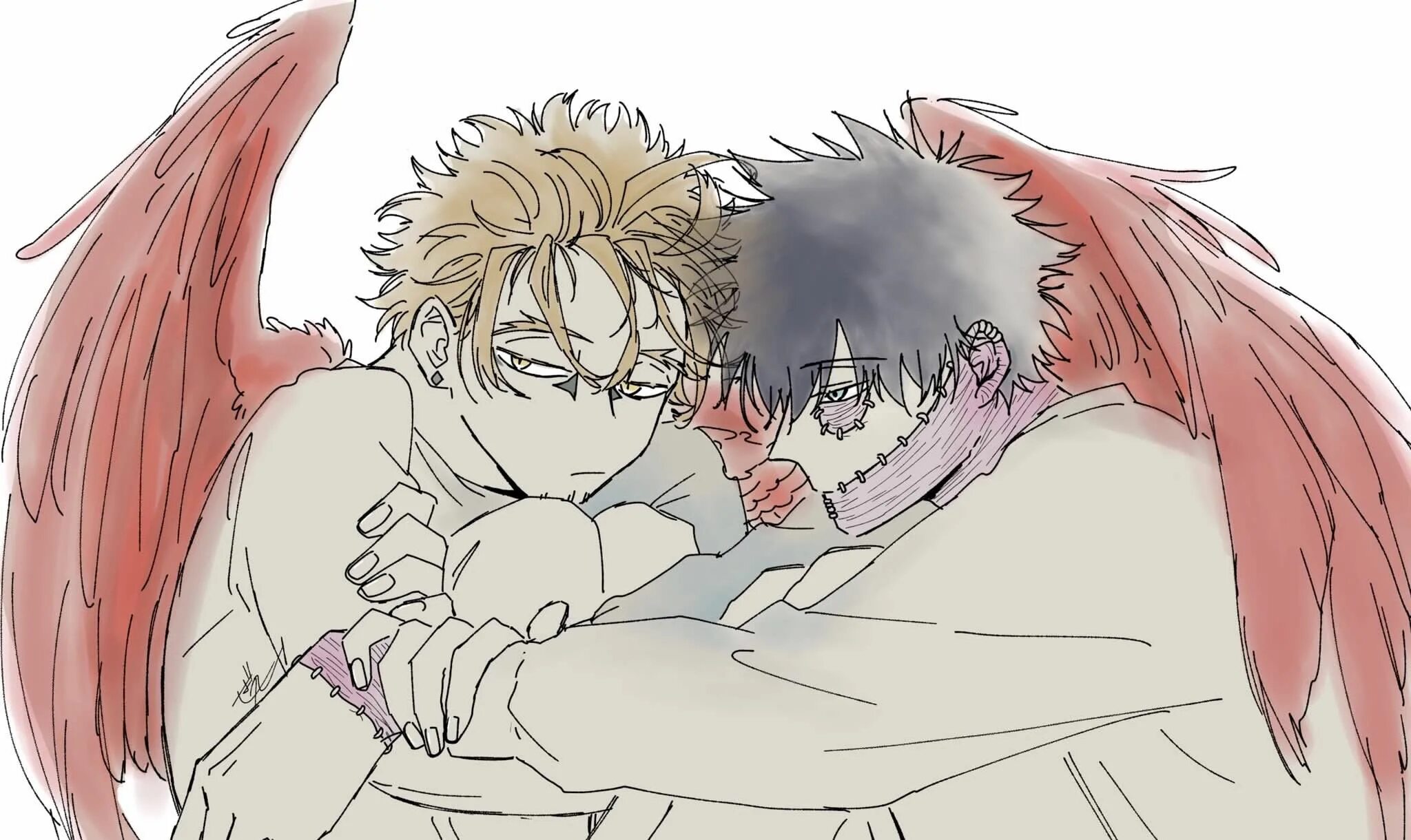 Ястреб яой. Dabi x Hawks. Dabi x Hawks омегаверс. Dabi x Hawks яой 18. Dabi and Hawks Cats.