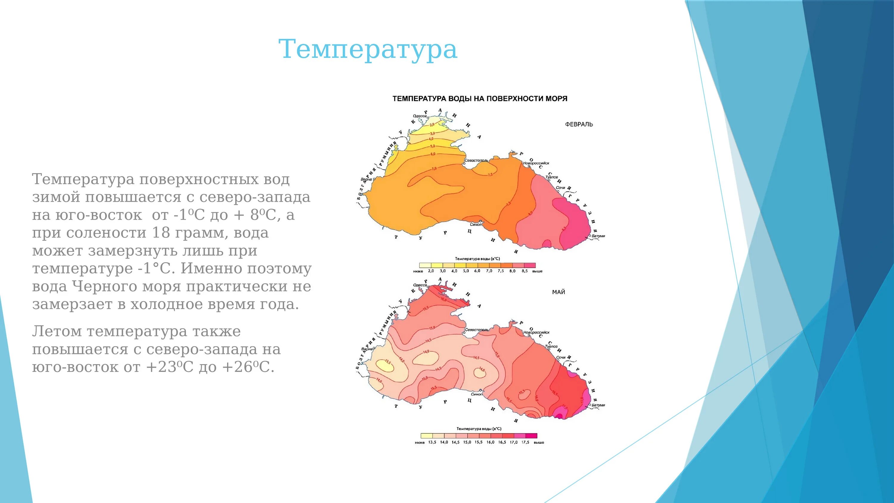 Море температура черное сегодня сейчас. Распределение температуры поверхностных вод черного моря. Температура поверхностных вод черного моря. Чёрное море температура воды летом и зимой. Температура воды в черном море.