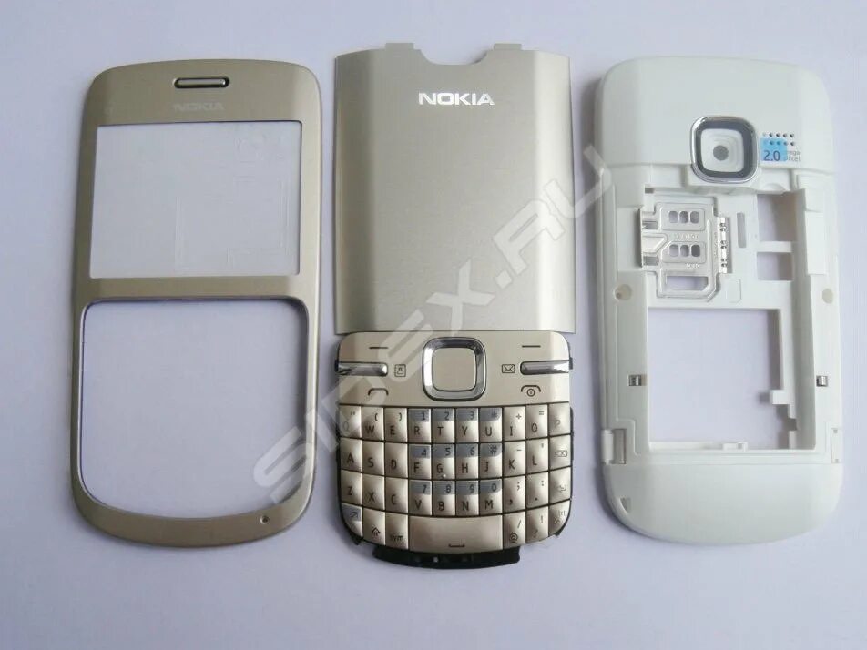Корпус телефона воронеж. Nokia c3-00. Nokia c300. Nokia c3 00 Golden White. Nokia c3-00 корпус.