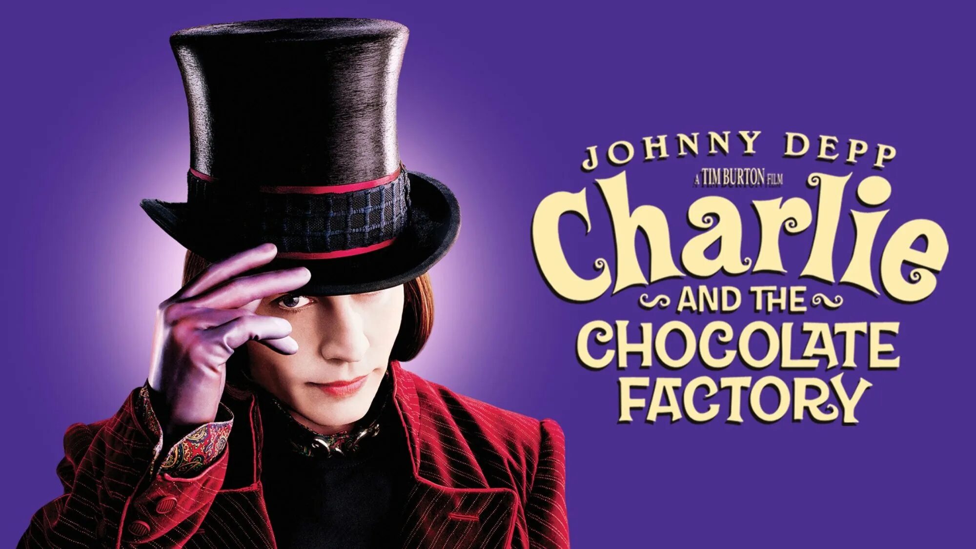 Джонни Депп в 2005 Чарли и шоколадная фабрика. Песни из вонки на английском