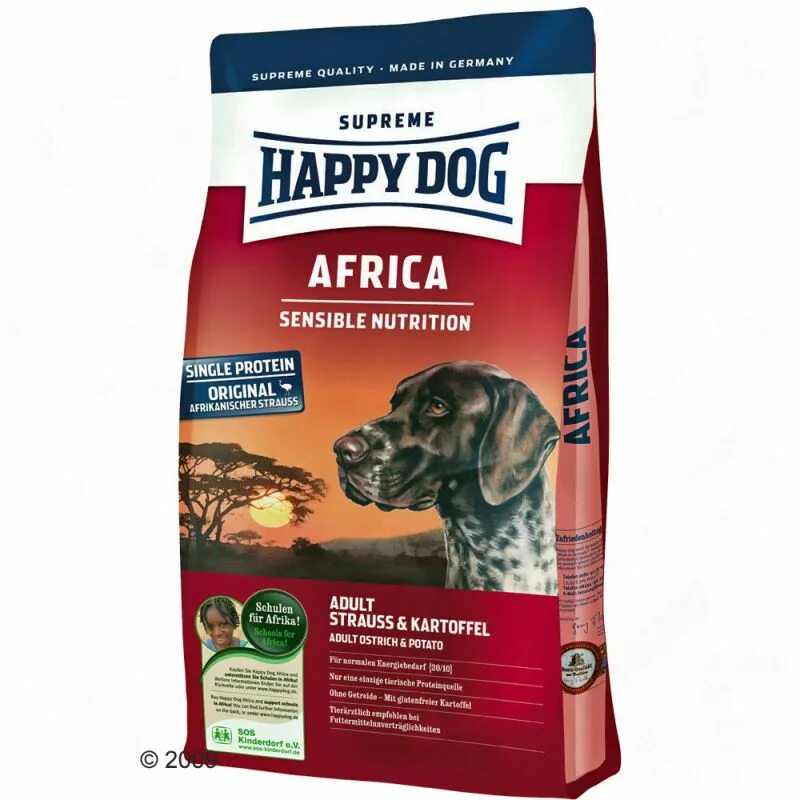 Корм для собак 5кг. Корм Хэппи дог 12 кг. Happy Dog Supreme sensible для собак. Корм сухой с мясом страуса sensible Africa. Happy Dog Africa.