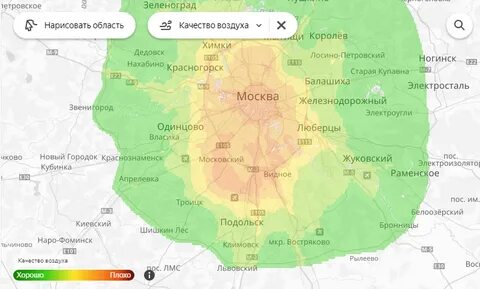 Загрязнение атмосферного воздуха москвы