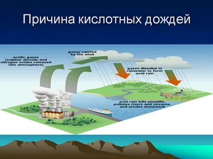 Источники образования кислотных дождей