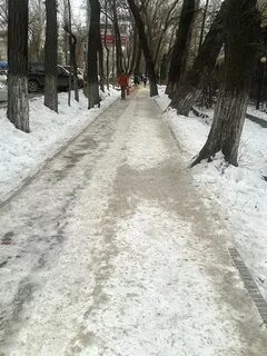 Зимний тротуар