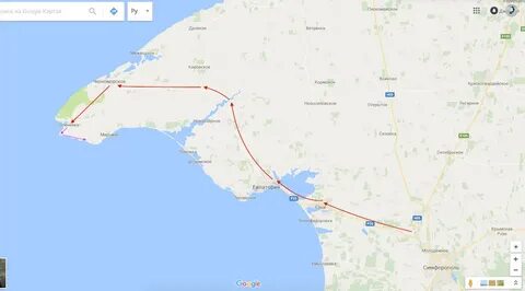 Оленевка на карте