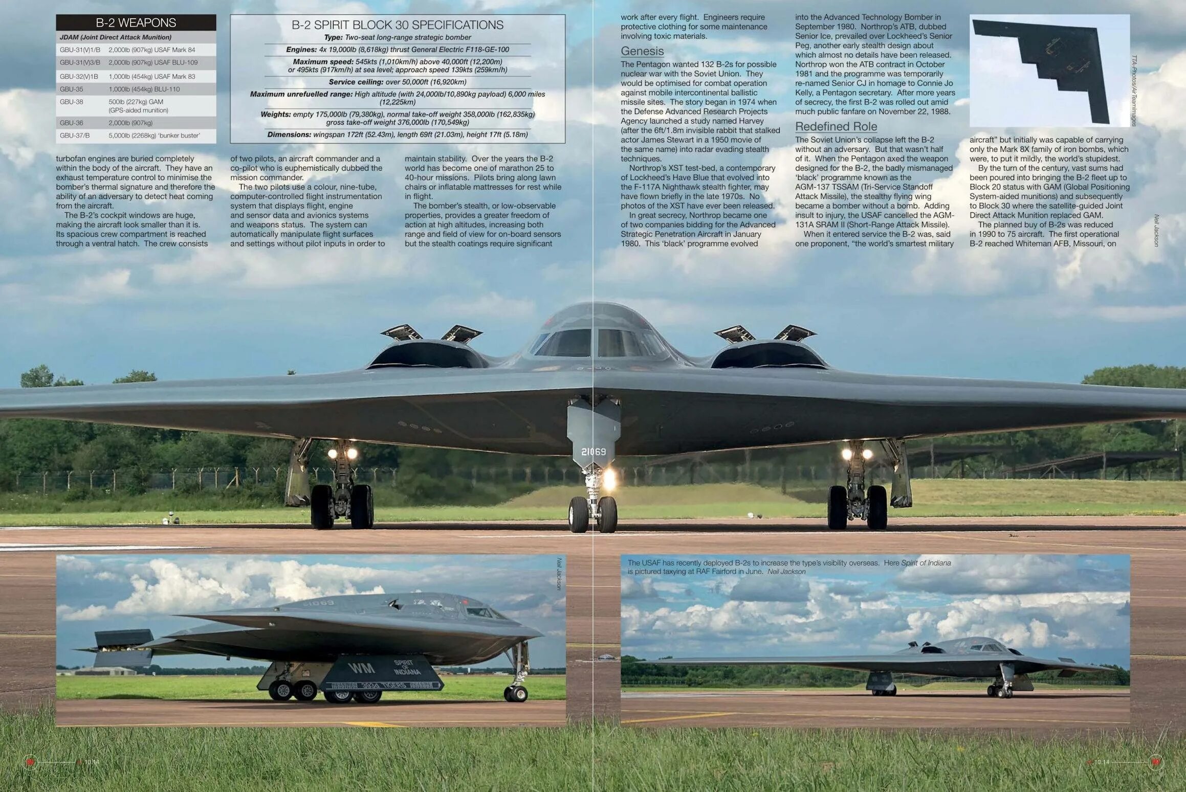 Northrop b 2 spirit характеристики