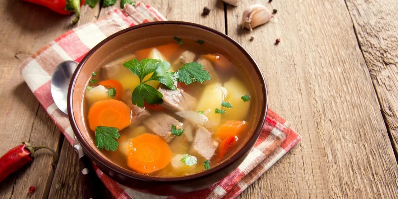 Простой суп с мясом свинины. Простой суп с мясом свинины