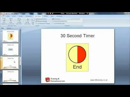 Как вставить таймер в презентацию powerpoint