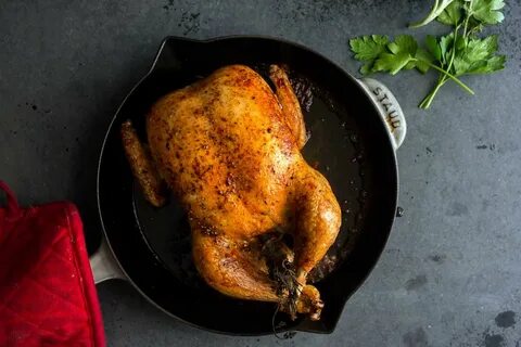 Жареная курица температура