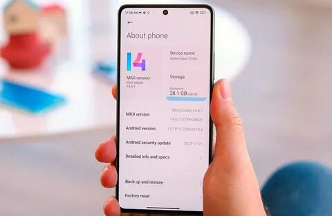 Настроить redmi note 12 pro