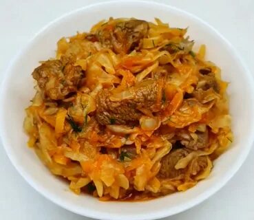 Капуста с мясом говядины